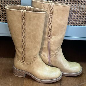 No Boundaries Light Brown Heeled Boots